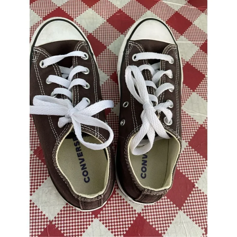 ✅Converse Low top all star sneakers brown